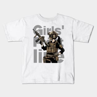 Girls' Frontline Tactical Chic Tee: Where Strength Meets Style Kids T-Shirt